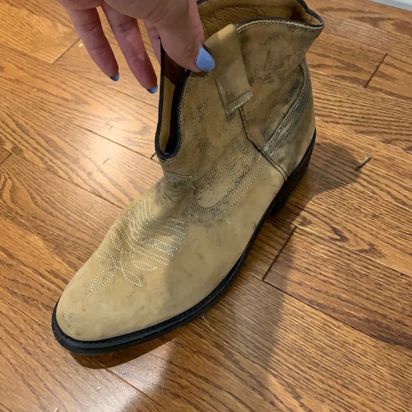 Miz Mooz genuine leather short vintage cowboy boots - Picture 2 of 2